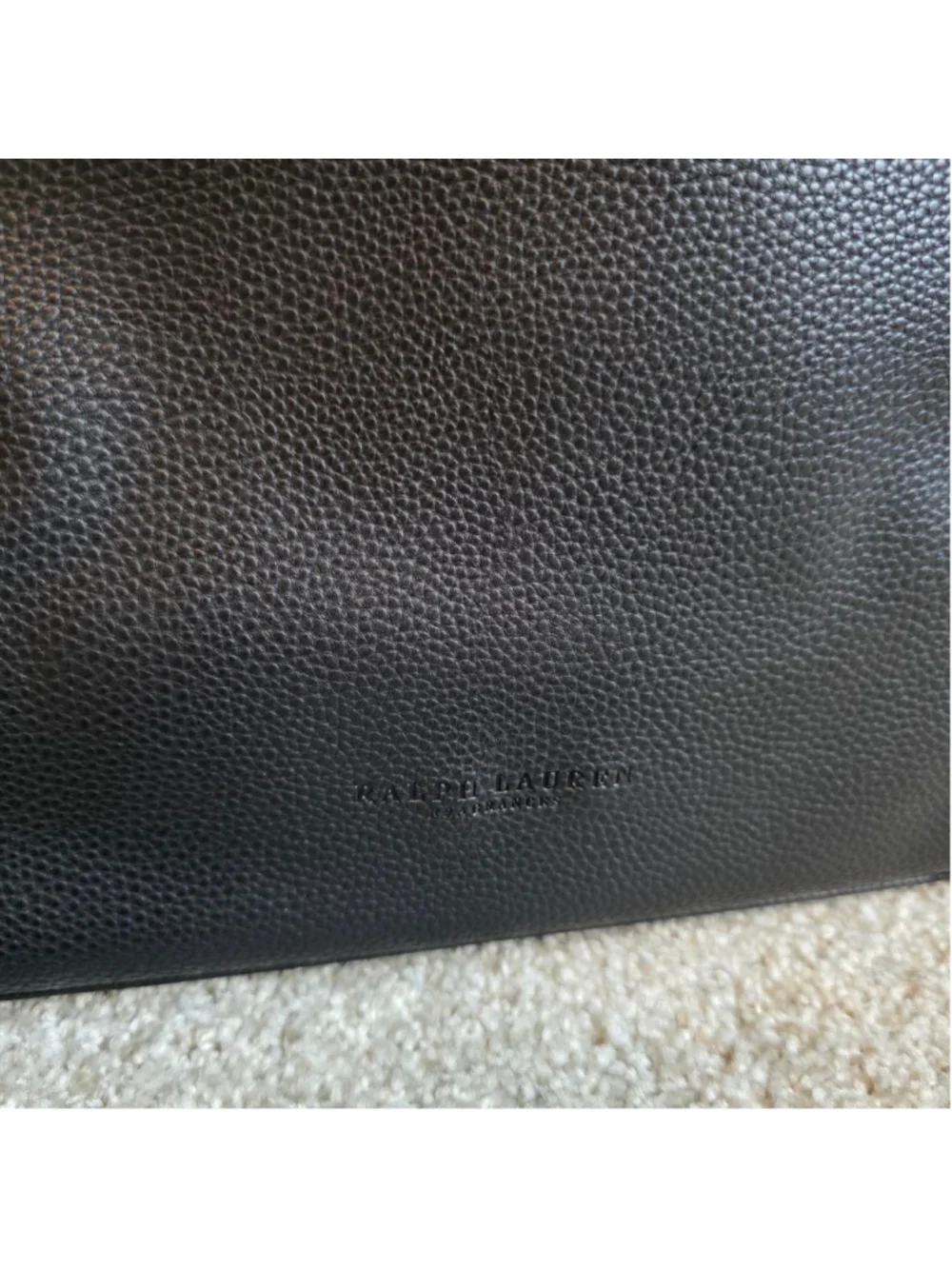 Polo Ralph Lauren Black Weekender Travel Gym Bag with Red Stitching NWOT